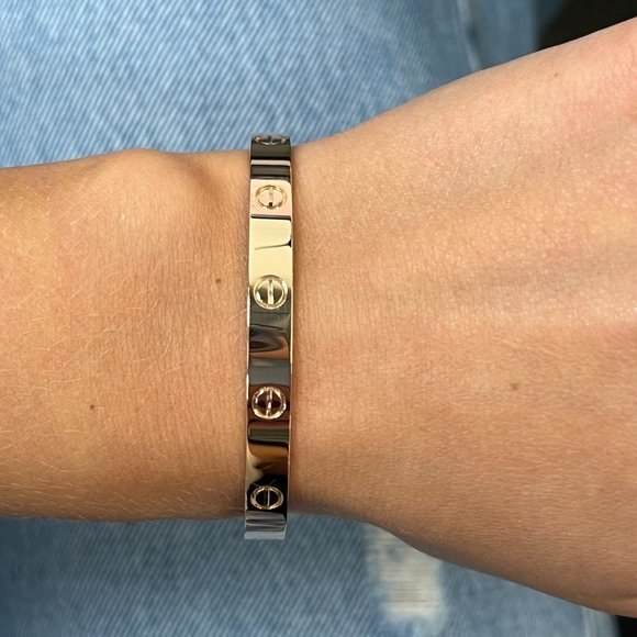 Cartier Jewelry - Cartier Love Open Bracelet Bangle 18K Rose Gold Size 16